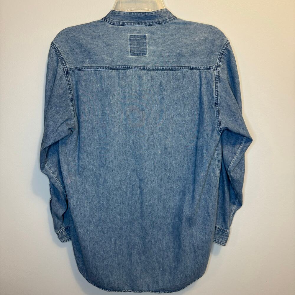 Sunbelt Denim Shirt VINTAGE Pintuck front Size Small or Medium (missing tag) - Picture 8 of 10